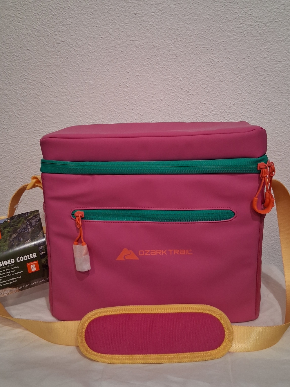 Ozark Trail Pink Insulated Shoulder Cooler Bag